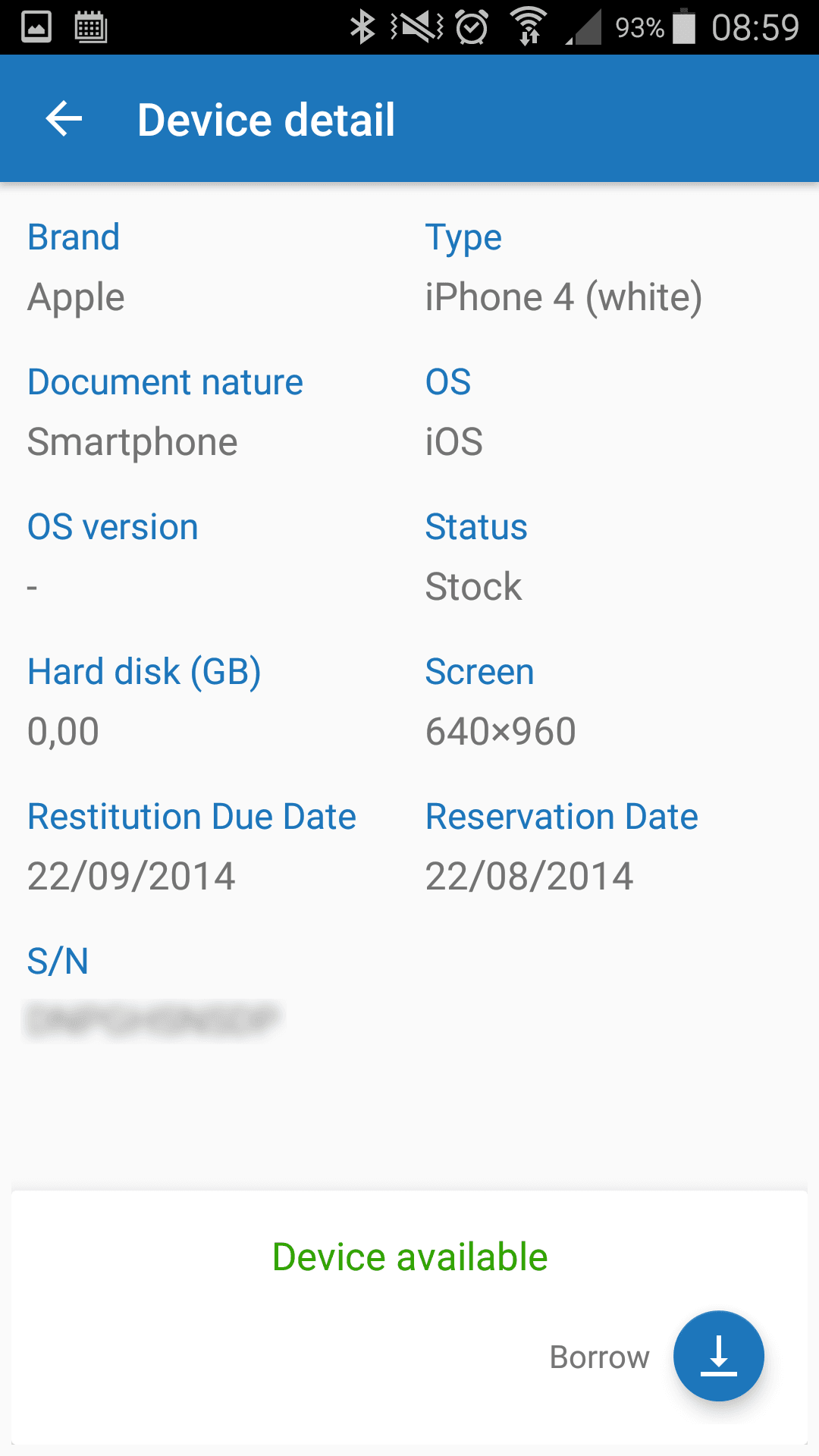 Android device available