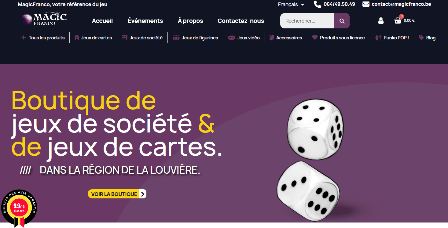 MagicFranco landing page