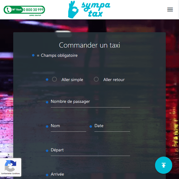 Sympa-Tax landing page